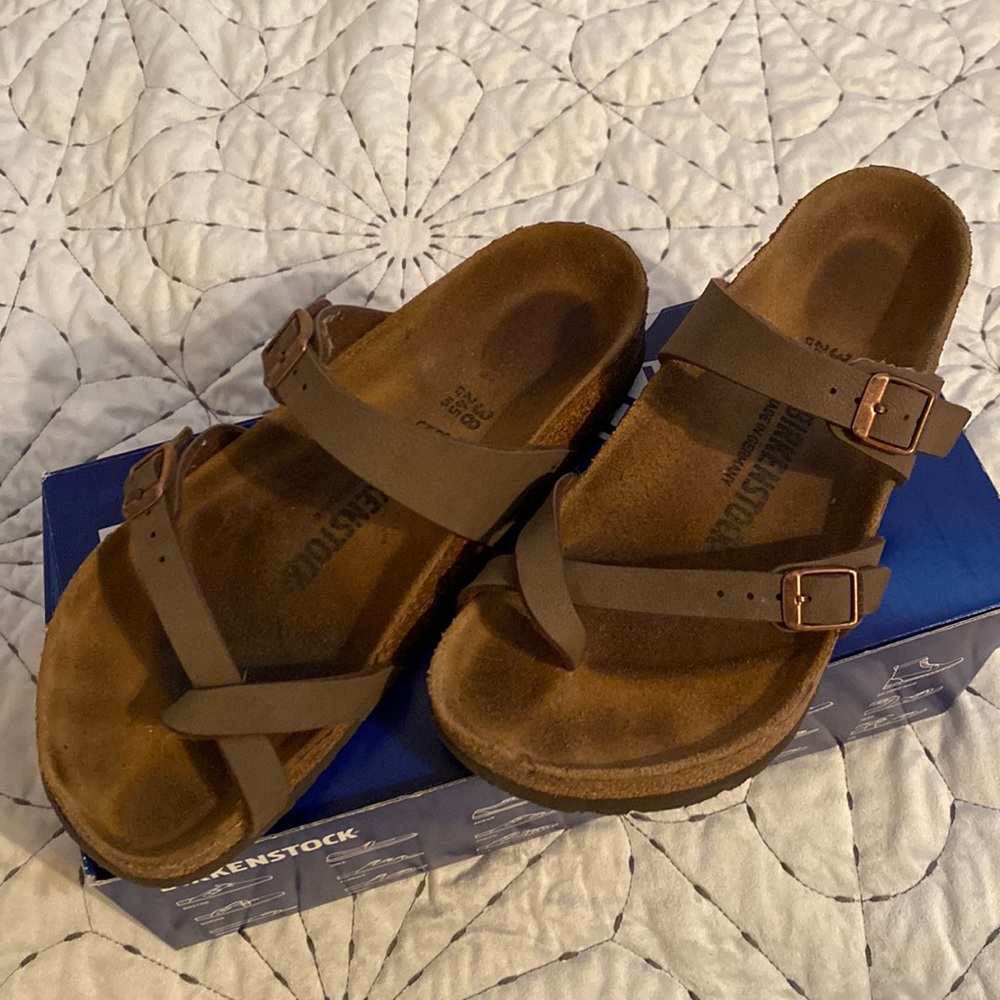 Brown Birkenstocks